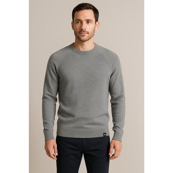 Rhone Mens Dubliner Crewneck Sweater S Gray Heather $118 NWT - Picture 1 of 12